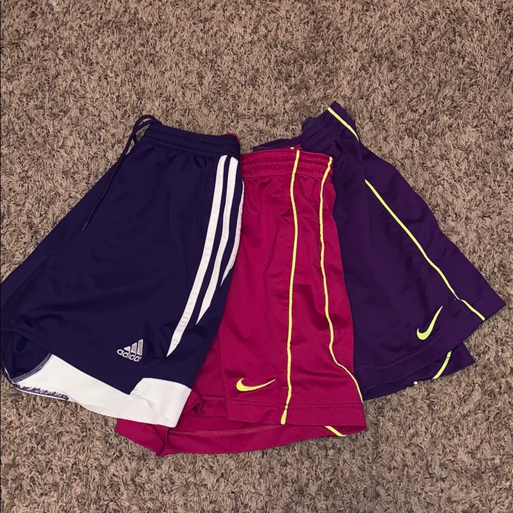 Nike and Addidas shorts